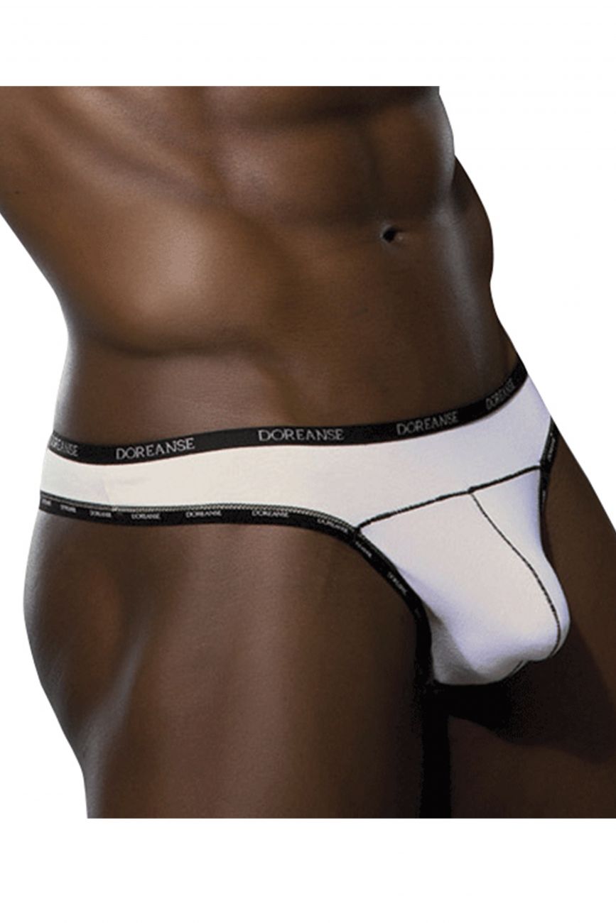 Doreanse 1216-WHT WHT Naked Mens Thong White