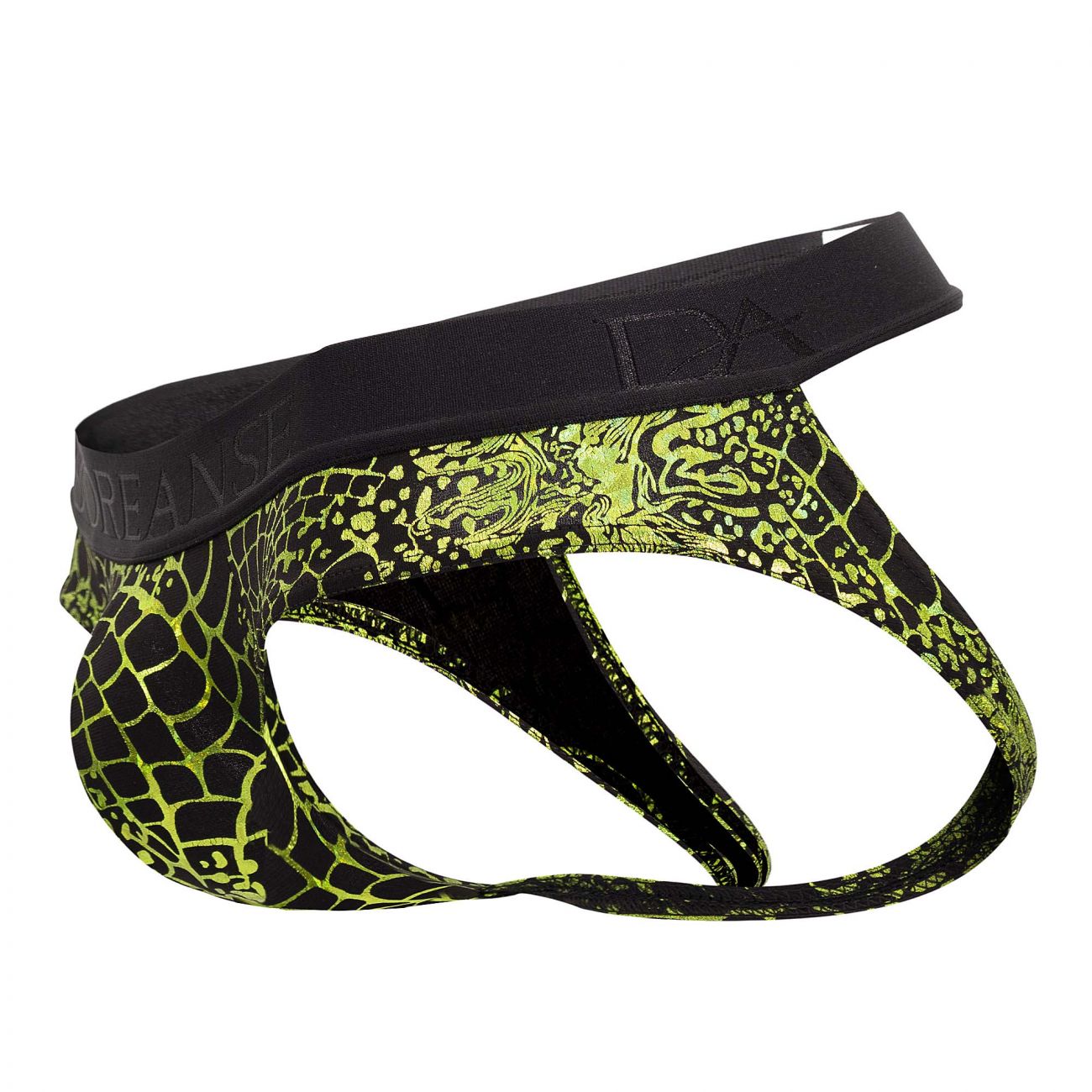 Doreanse 1262-PRN Space Venom Jockstrap Green Printed