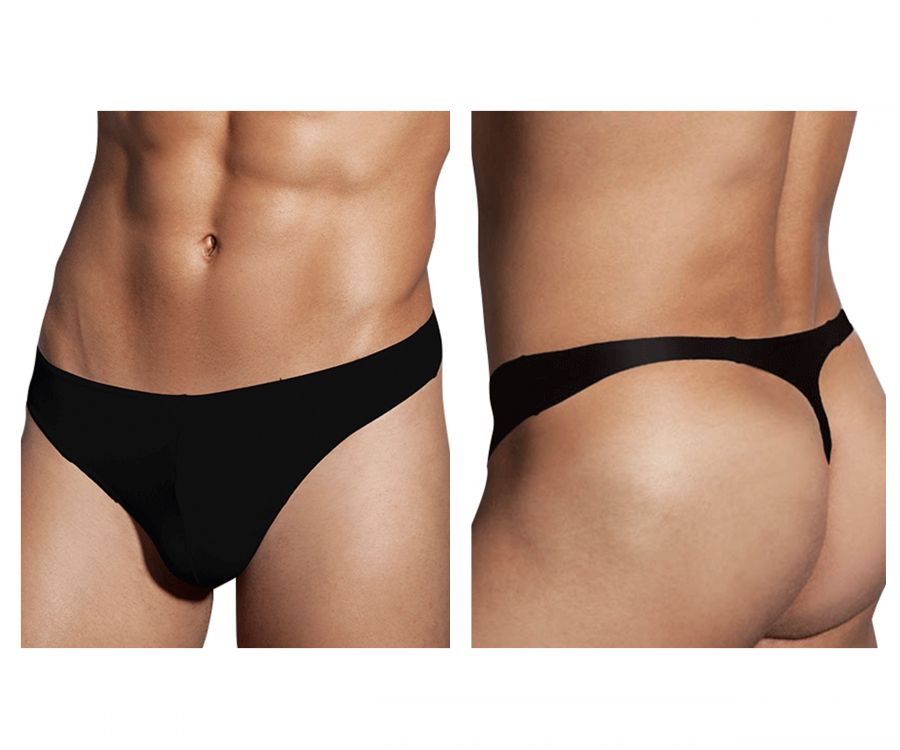 Doreanse 1280-BLK Hang-loose Mens Thong Black