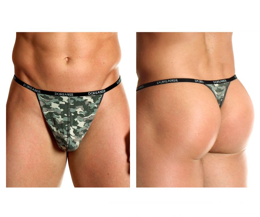 Doreanse 1312-PRN Camouflage Mens Thong Printed