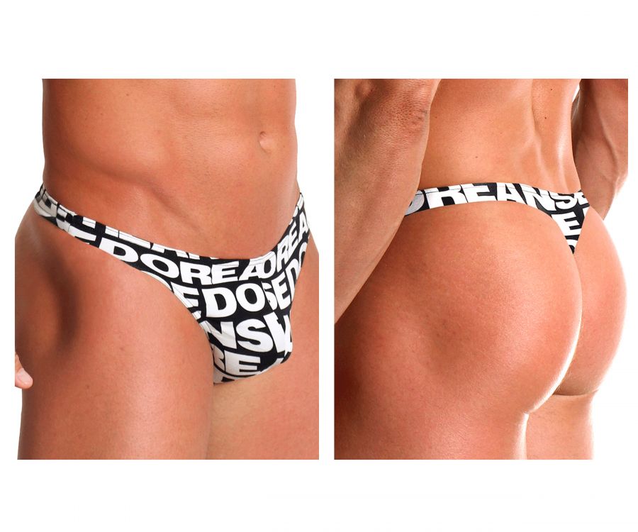 Doreanse 1369-PRN Big Logo Mens Thong Printed