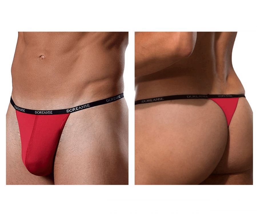 Doreanse 1390- Aire Mens Thong Red