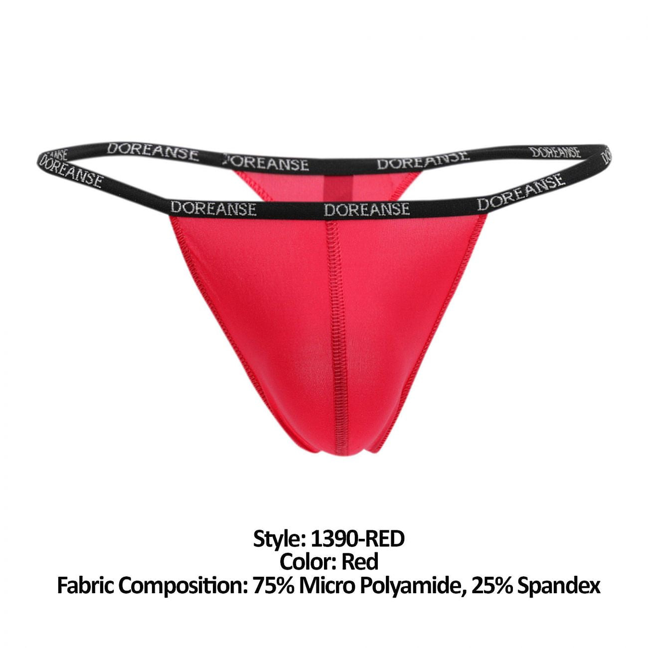 Doreanse 1390- Aire Mens Thong Red