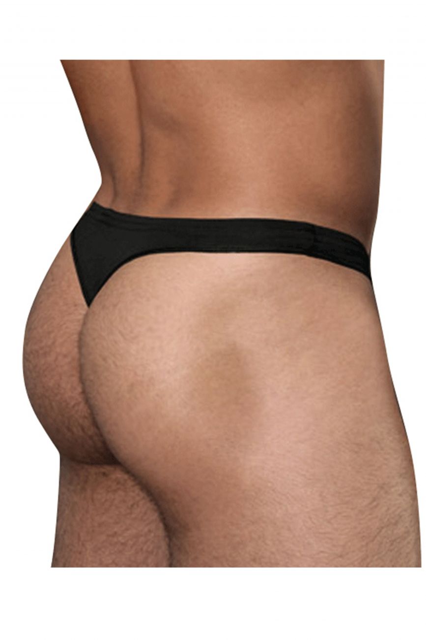 Doreanse 1392-BLK Euro Mens Thong Black
