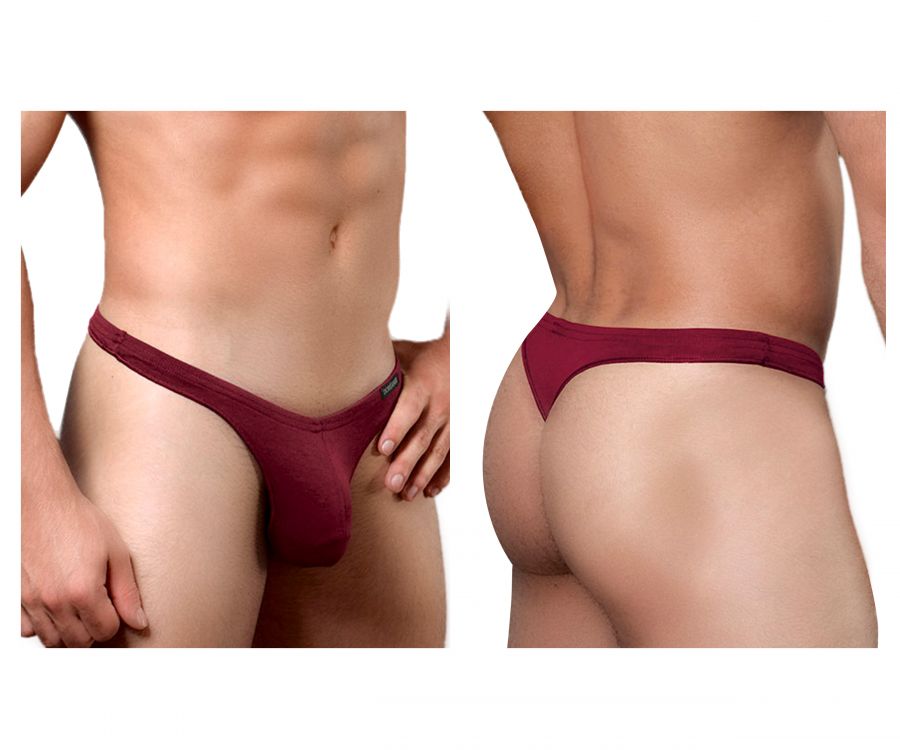 Doreanse 1392-BRD Euro Mens Thong Bordeaux