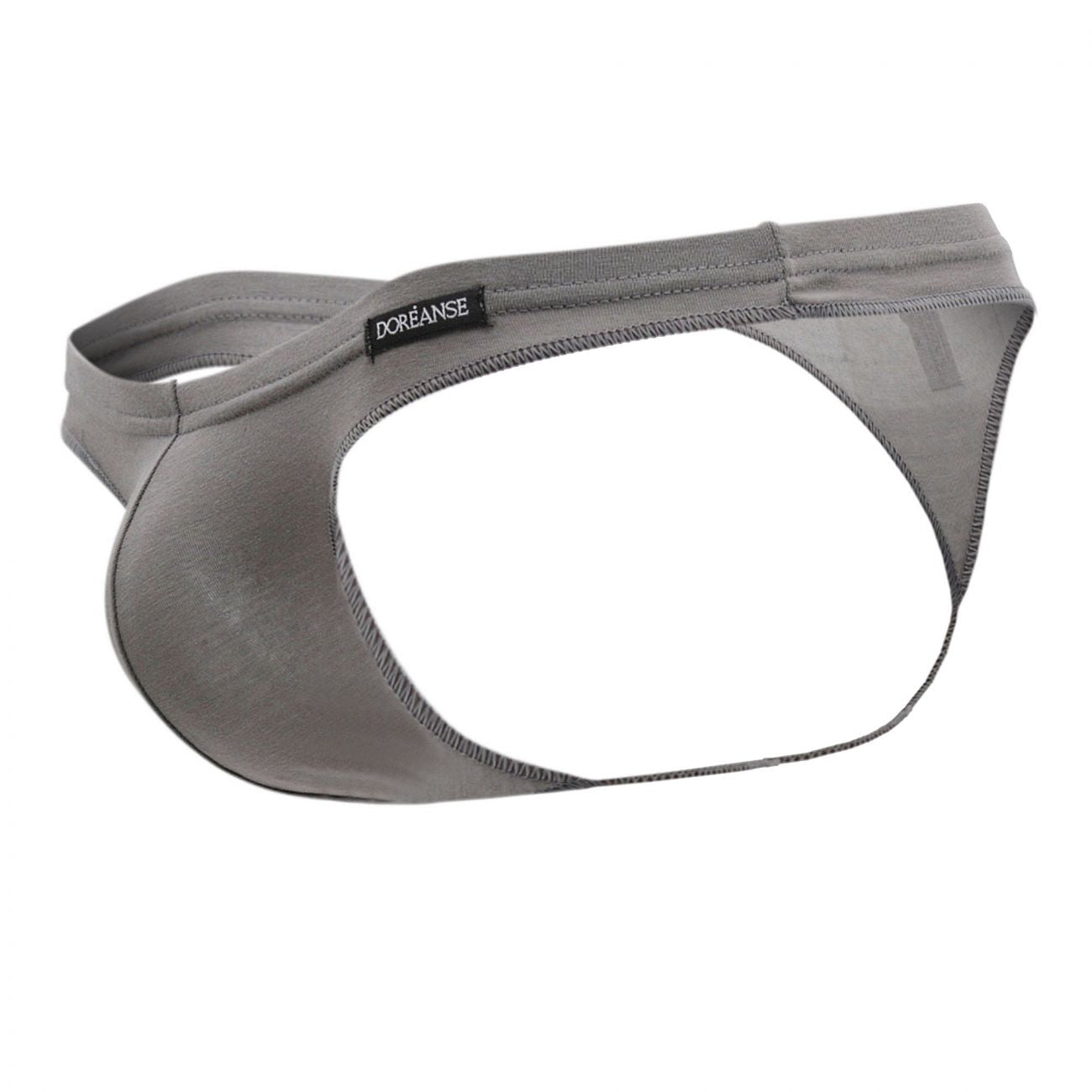 Doreanse 1392-SMK Euro Mens Thong Smoke