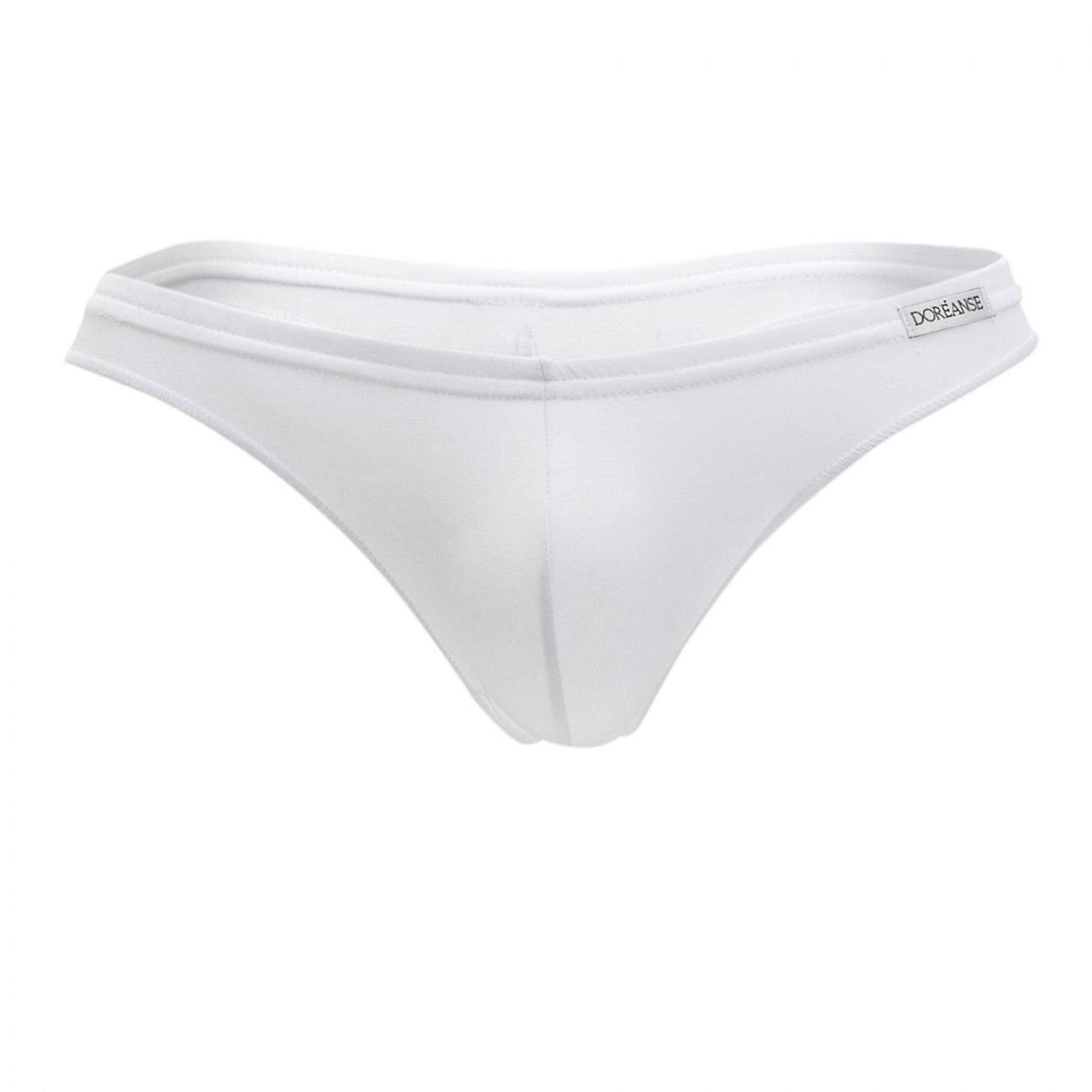 Doreanse 1392-WHT Euro Mens Thong White