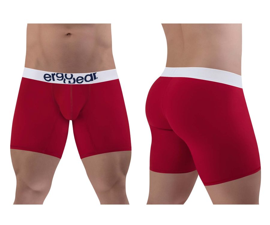 ErgoWear EW1481 MAX COTTON Boxer Briefs Garnet