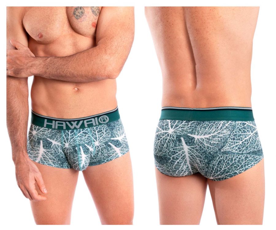 HAWAI 42134 Printed Mini Trunks Green