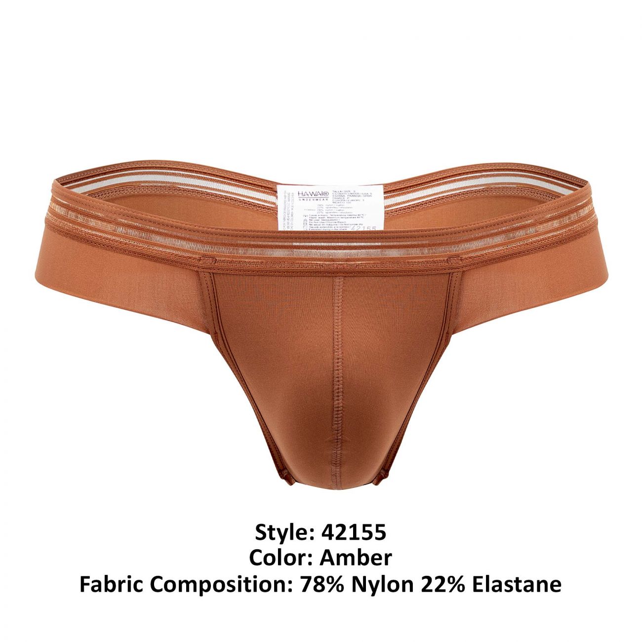 HAWAI 42155 Microfiber Thongs Amber