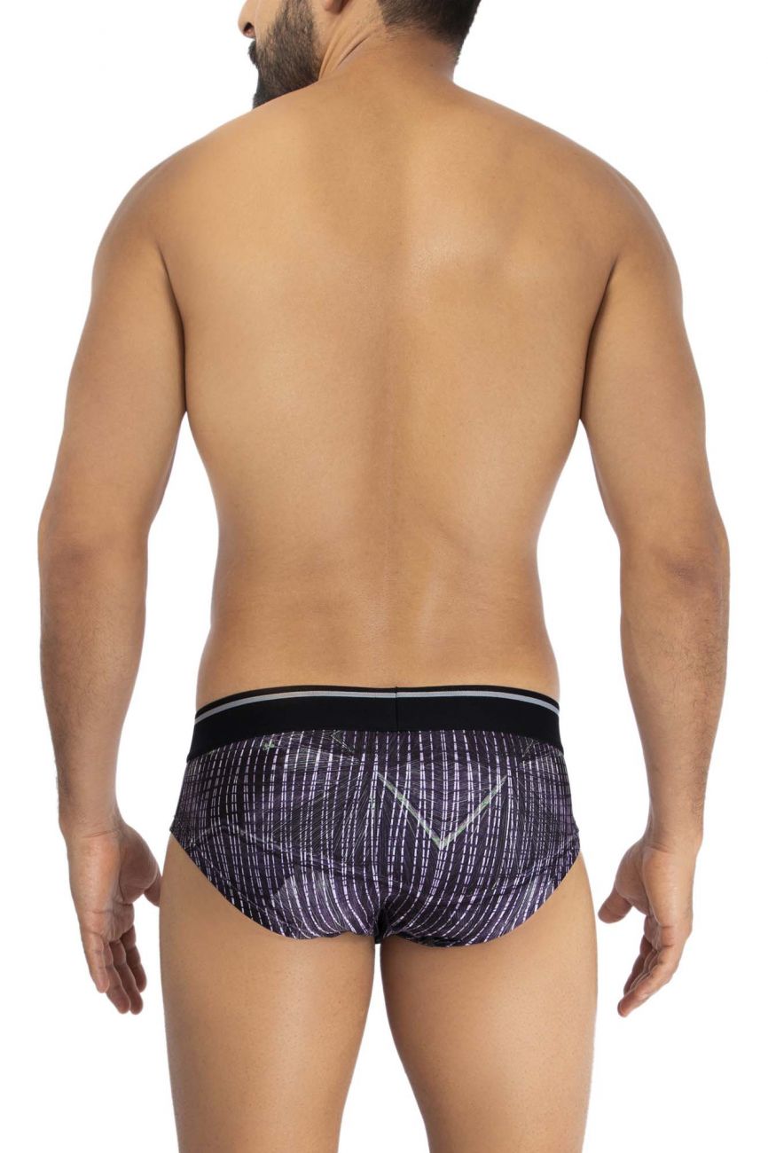 HAWAI 42193 Printed Microfiber Hip Briefs Taupe