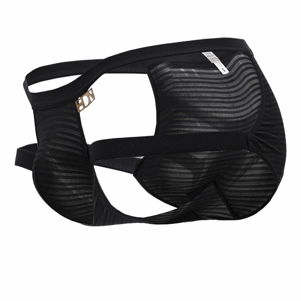 SALE - Mens Hidden Seduction Stretch Spandex Brief with Open Sides Black