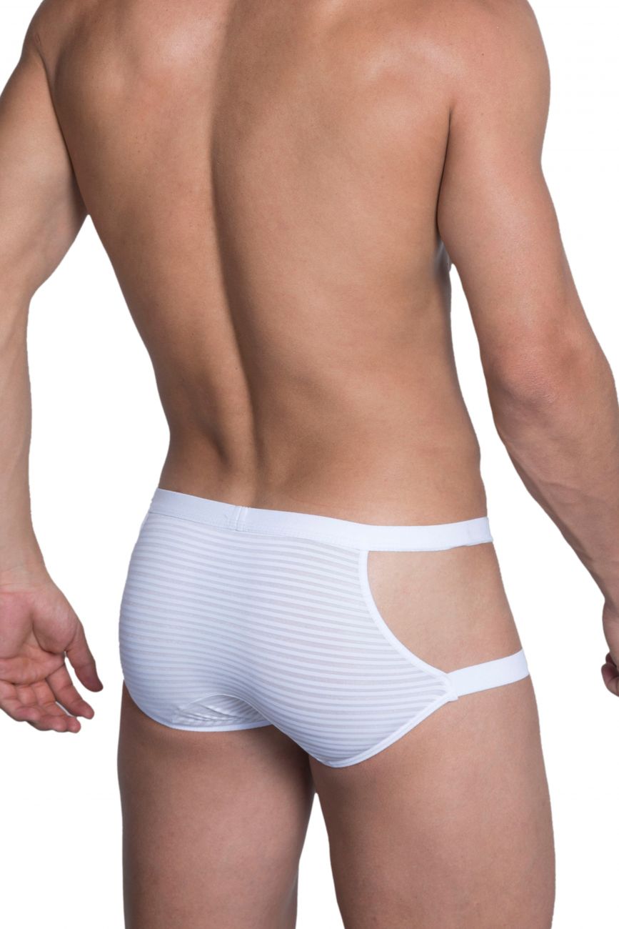 Hidden 958 Open Side Briefs White