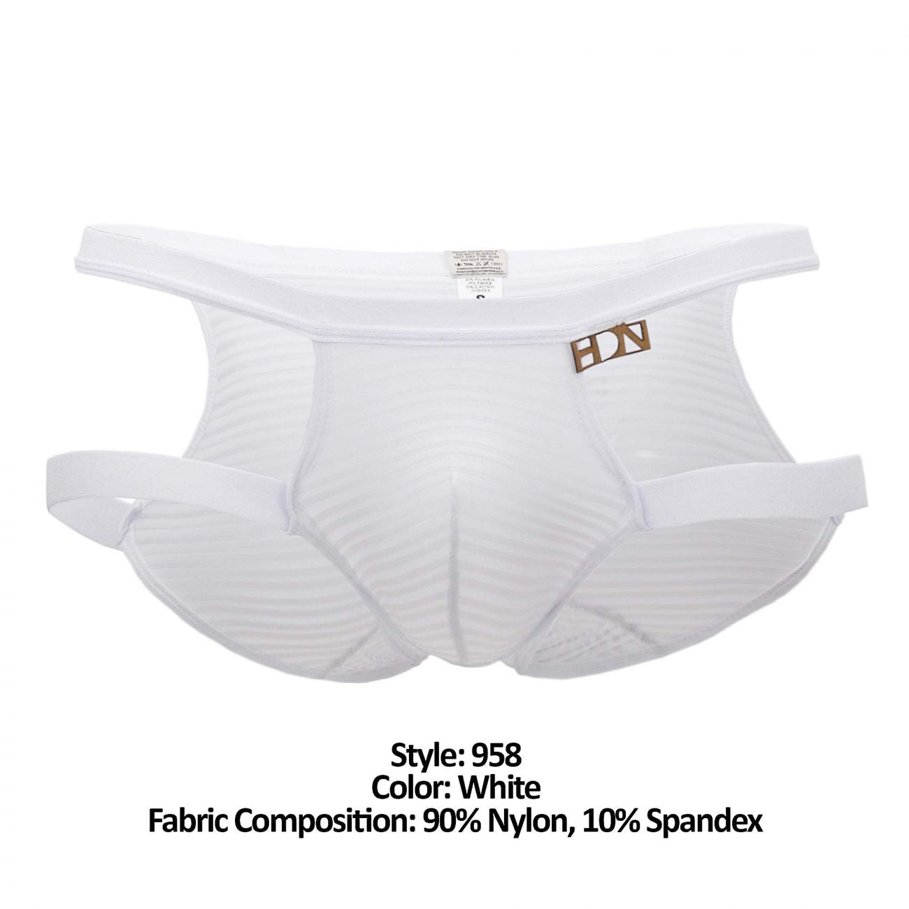 Hidden 958 Open Side Briefs White