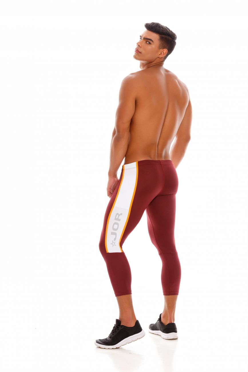 JOR 1586 Biker Athletic Pants Wine