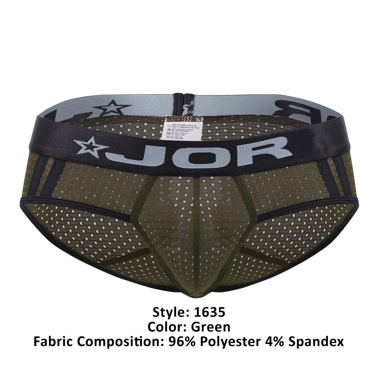 JOR 1635 Electro Briefs Green & Black