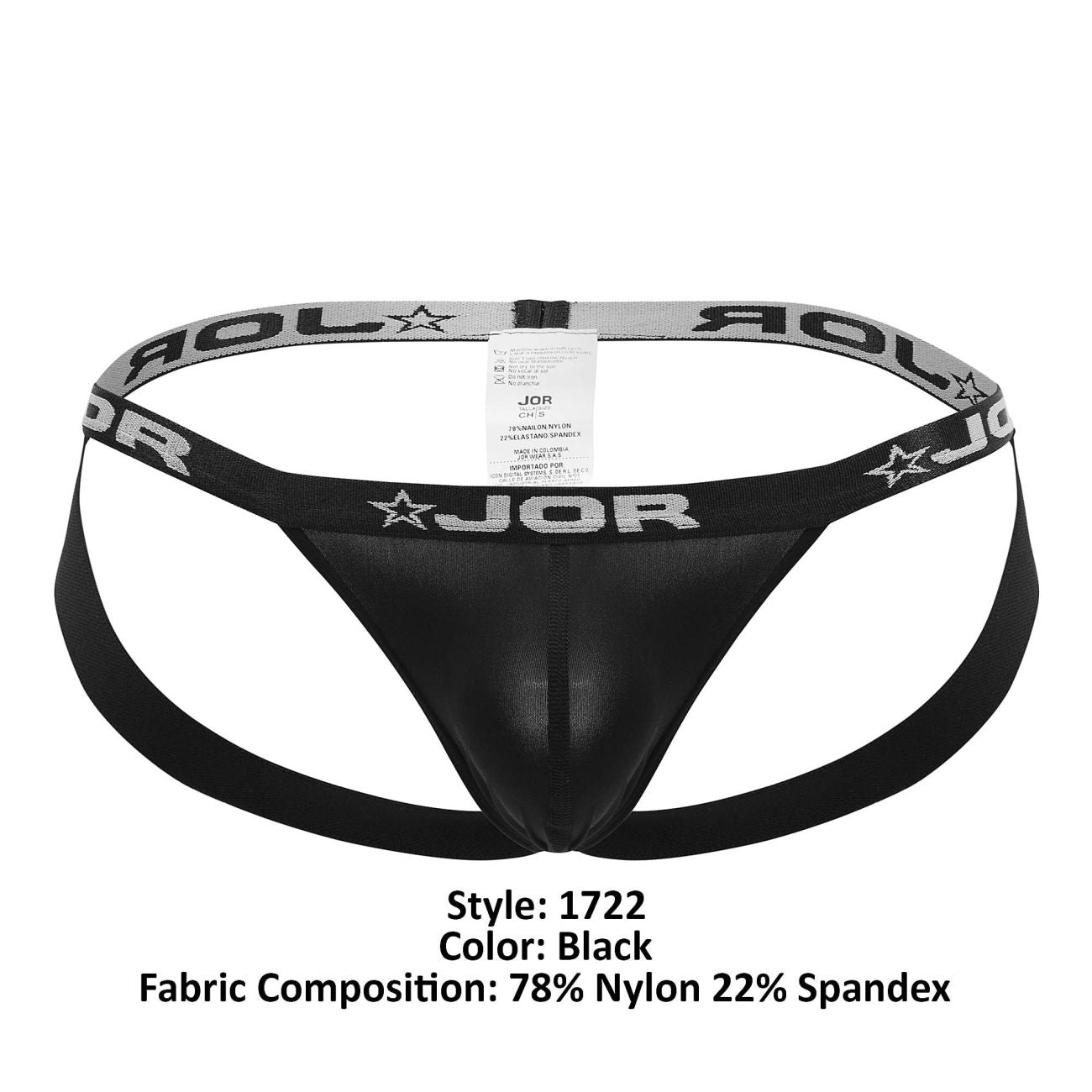 JOR 1722 Romeo Jockstrap Black