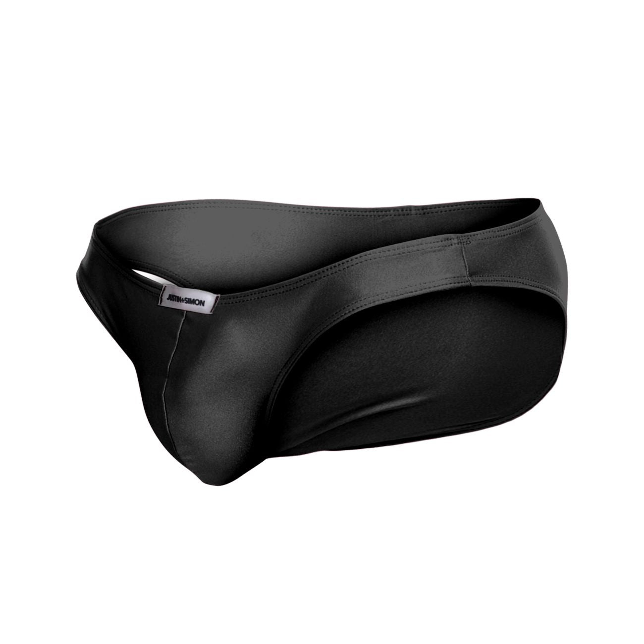 JUSTIN+SIMON XSJ01 Classic Silky Bikini Black Plus Sizes