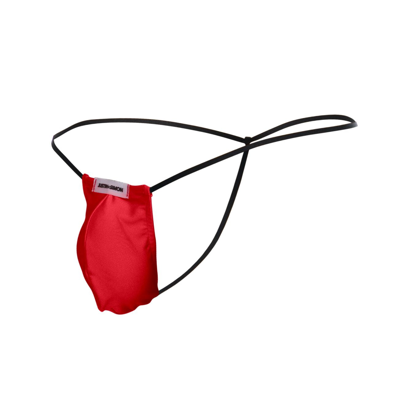 JUSTIN+SIMON XSJ02 Silky G-String Bulge Red