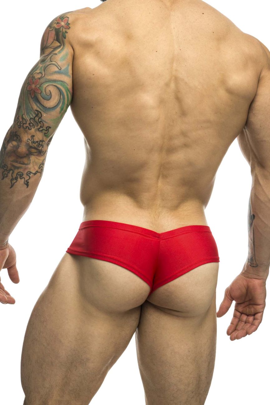 JUSTIN+SIMON XSJ22 Cheek Briefs Red Plus Sizes