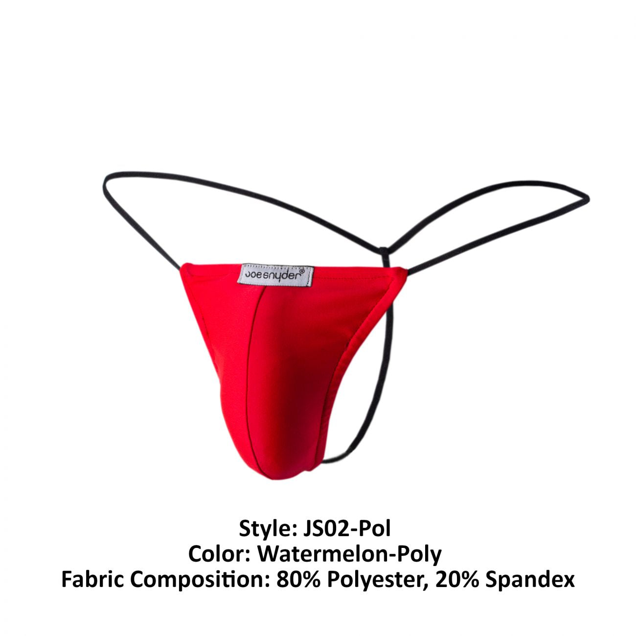 Joe Snyder JS02-Pol Polyester G-String Watermelon Poly