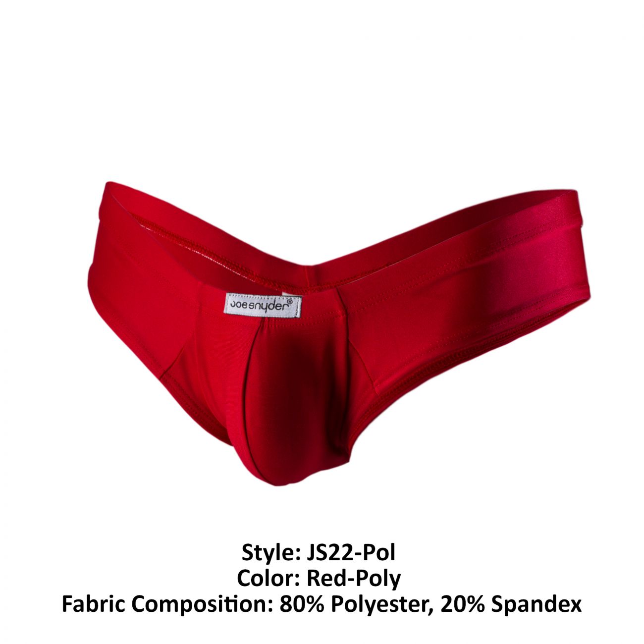 Joe Snyder JS22-Pol Polyester Mini Cheek Red Poly