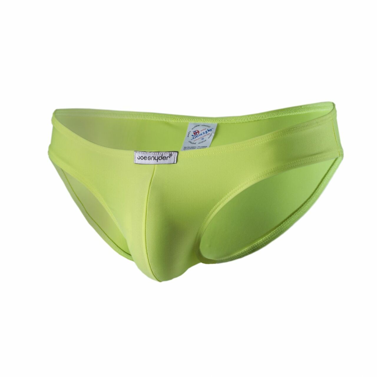 Mens Joe Snyder Polyester Classic Bikini Brief Yellow