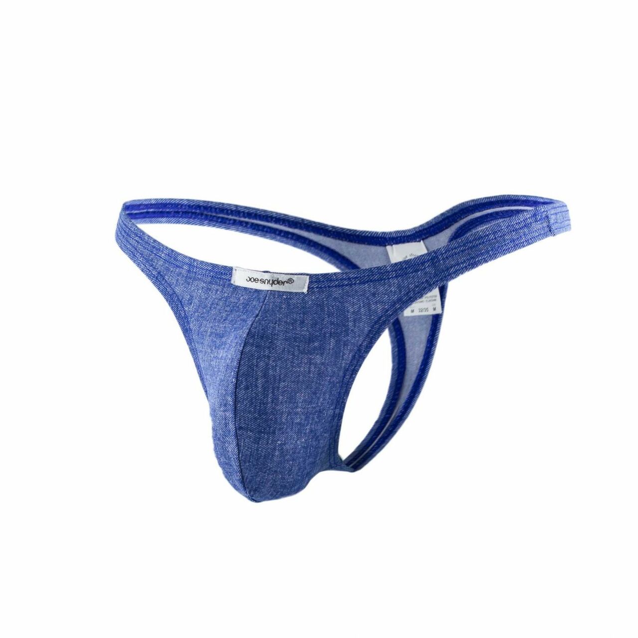 Mens Denim Look Thong Blue