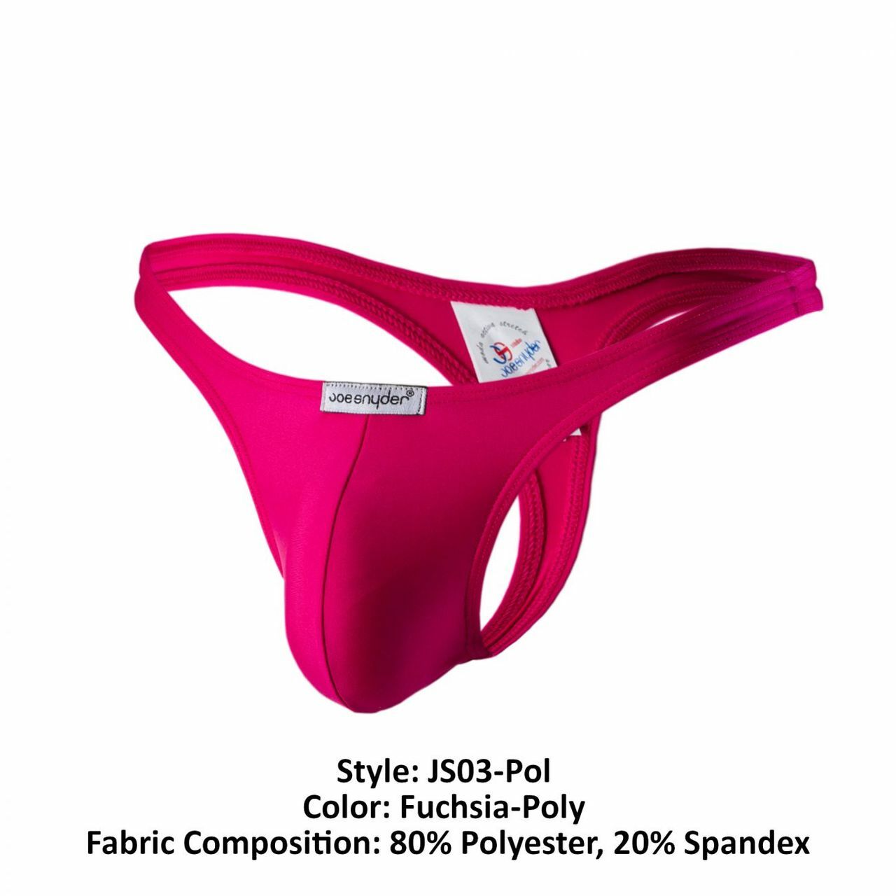 Joe Snyder Mens Polyester Thong Fuchsia