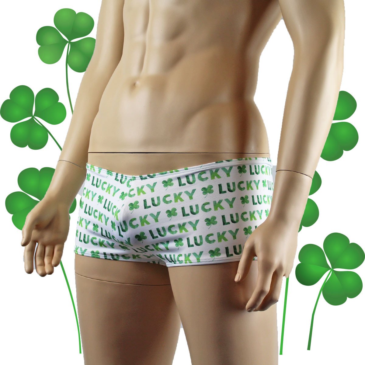 Mens St Patricks Day Lucky Mini Boxer Shorts