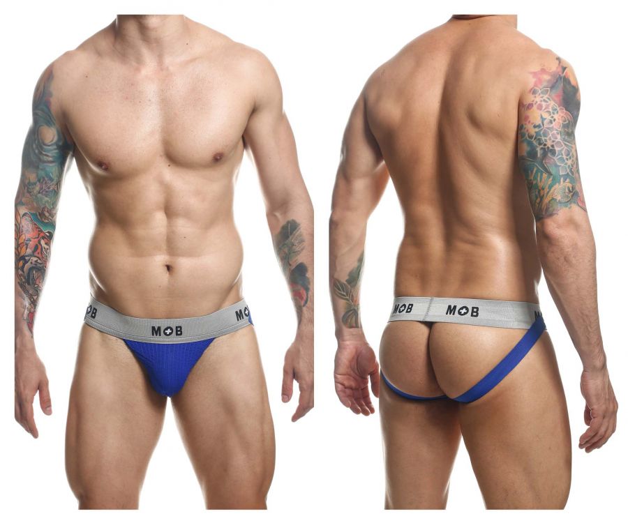 MaleBasics MBL107 Classic Fetish Jock 3 Inches Jockstrap Including Plus Sizes Royal