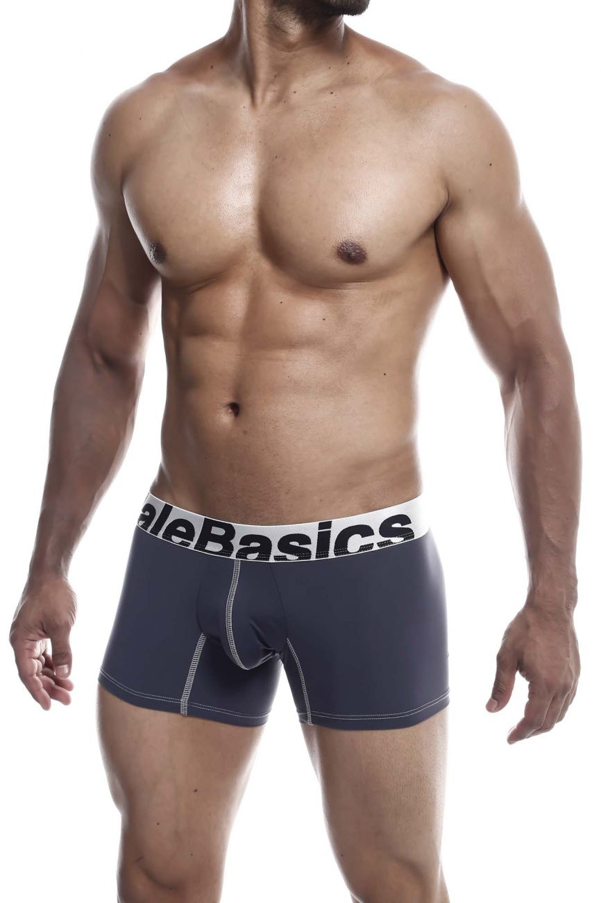 MaleBasics MBM01 Performance Boxer Briefs Gray
