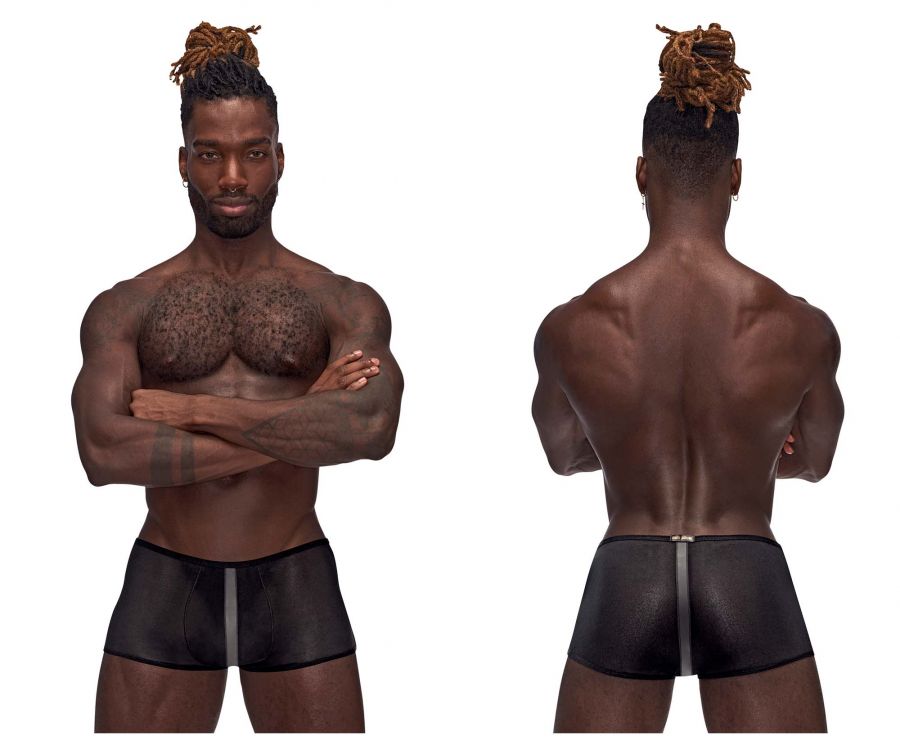 Male Power 138-271 Landing Strip Mini Short Black