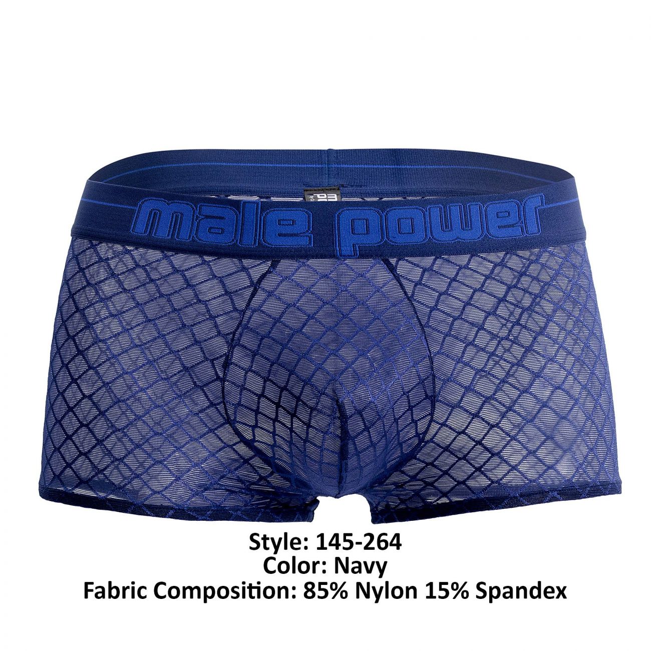 Male Power 145-264 Diamond Mesh Mini Short