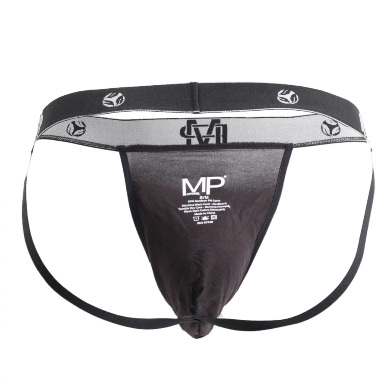 Male Power 349-253 Bamboo Sport Jock Black