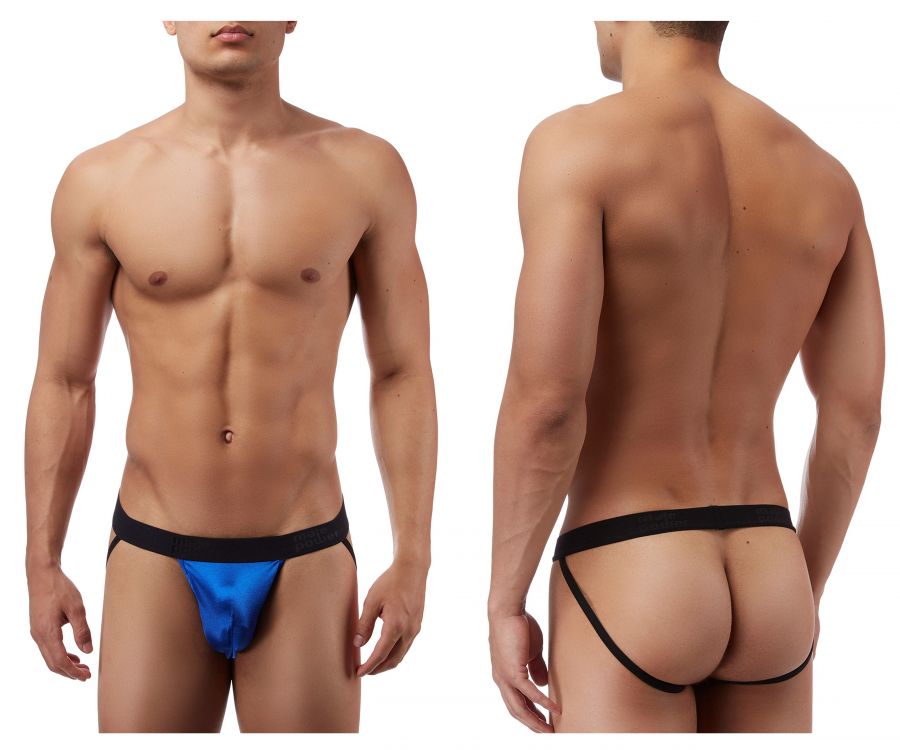 Male Power 390076 Satin Lycra Jockstrap Royal