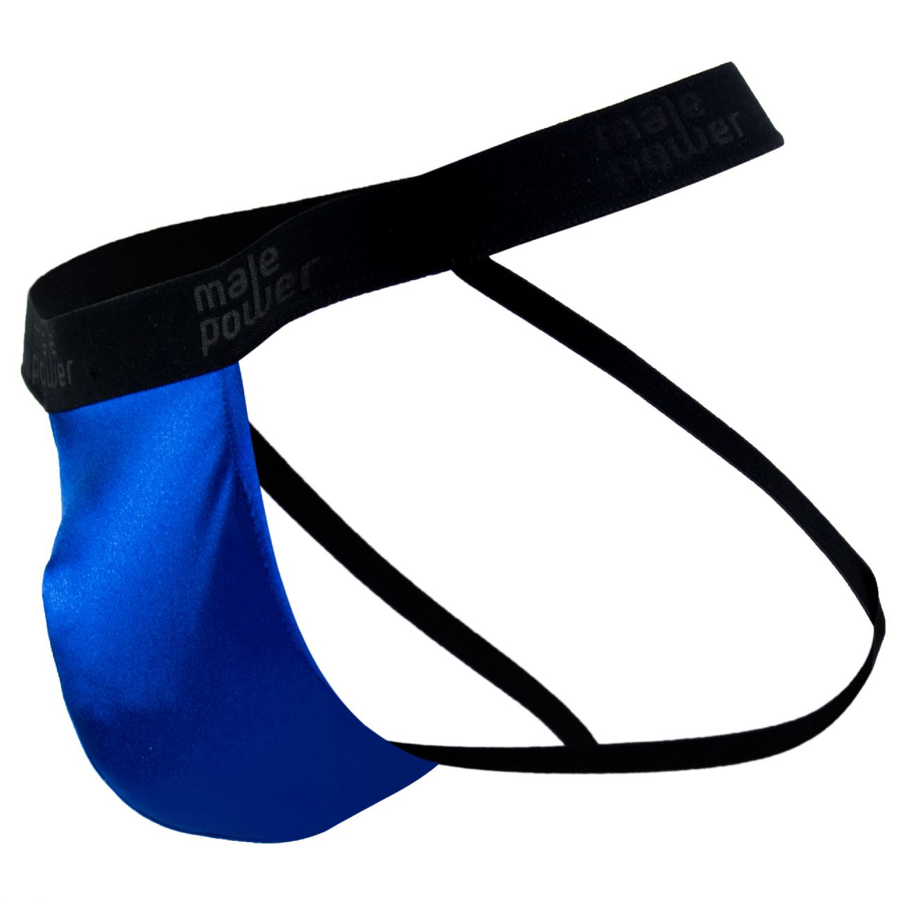 Male Power 390076 Satin Lycra Jockstrap Royal