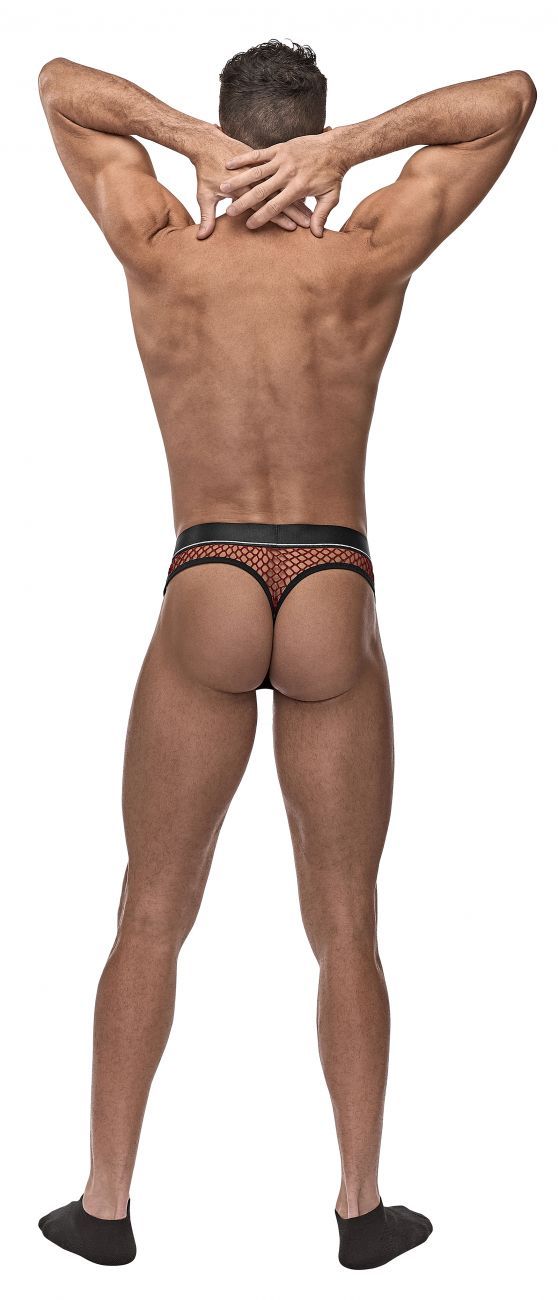 Male Power 410-260 Cockpit C-Ring Thong Burgundy