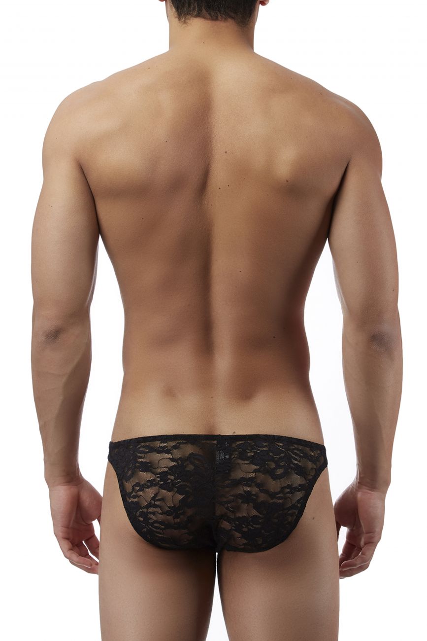 Male Power 491162 Stretch Lace Wonder Bikini Black