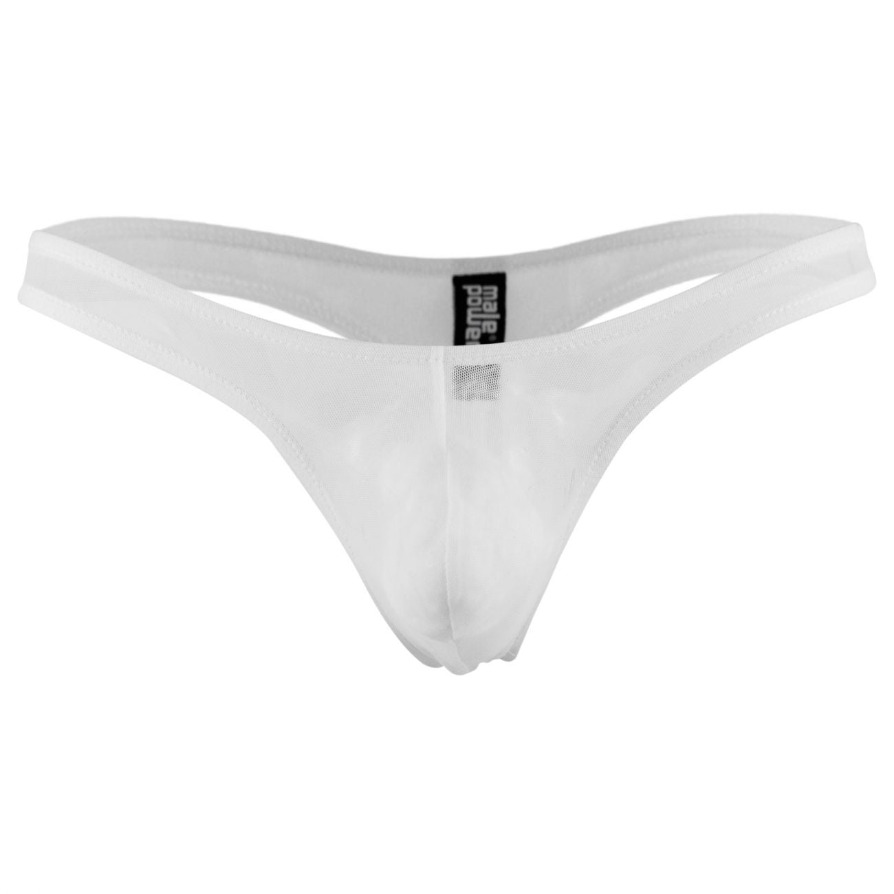 Male Power PAK882 Euro Male Mesh Mini Pouch Thong White