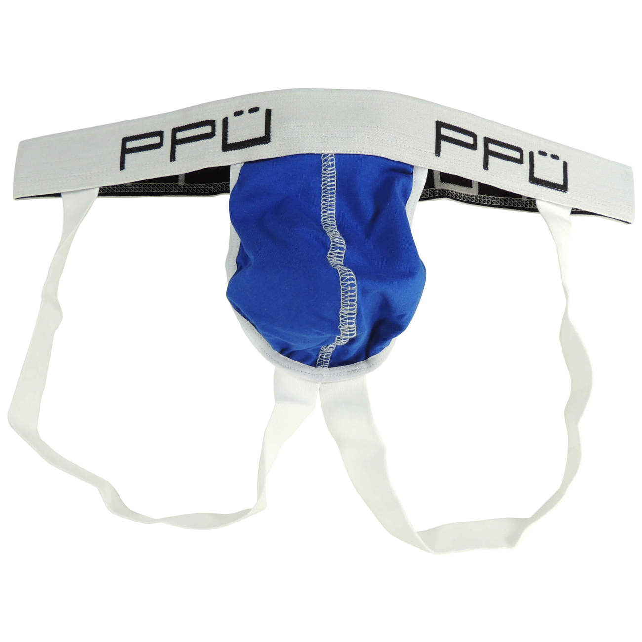 PPU 1308 Cotton Jockstrap Blue-White