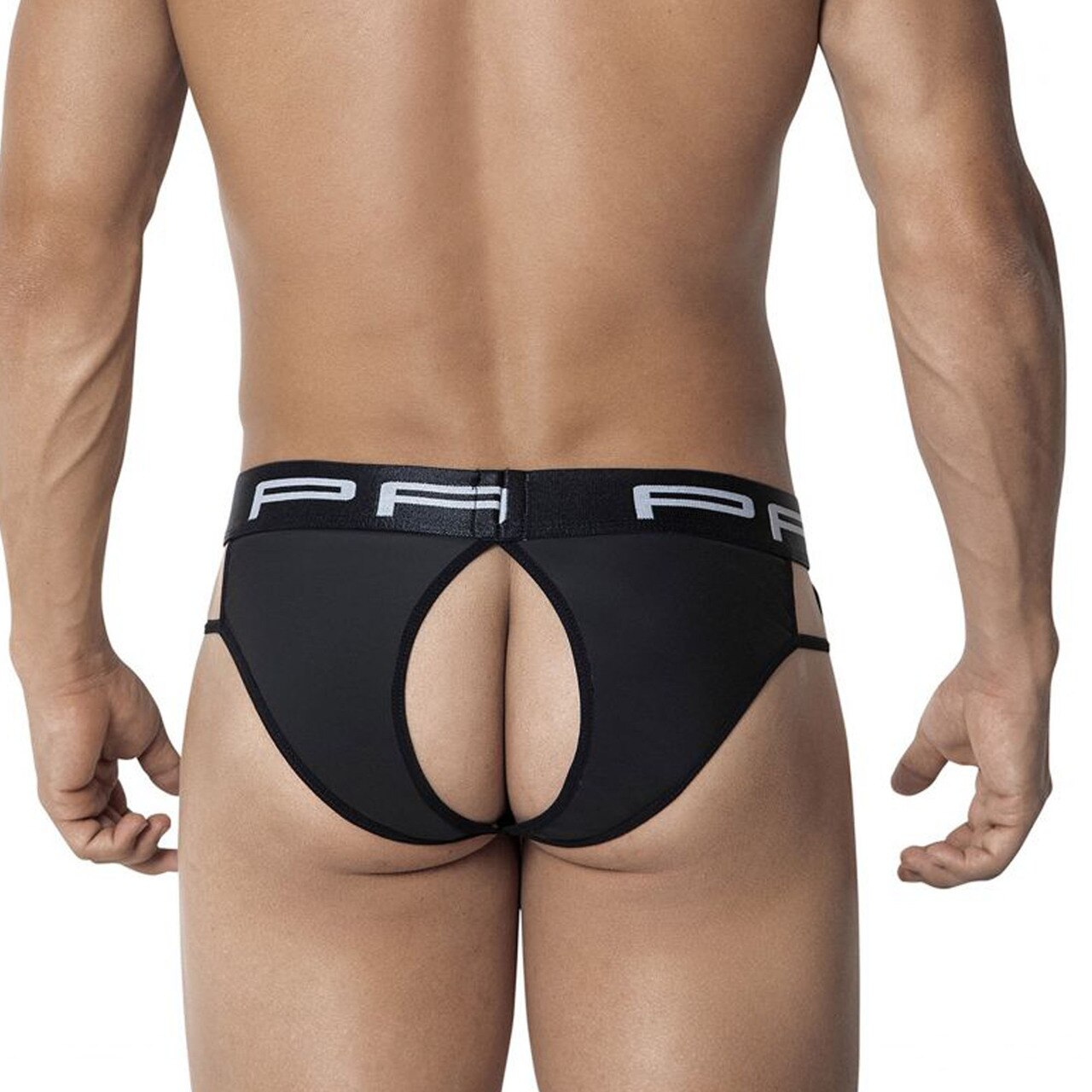 Mens PPU Underwear Bottomless Brief Black