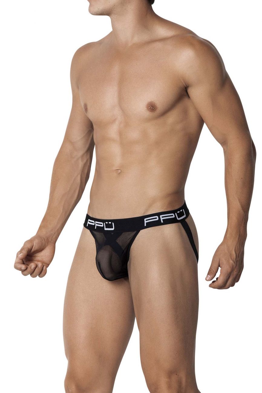 PPU 2103 Ball Lifter Jockstrap Black