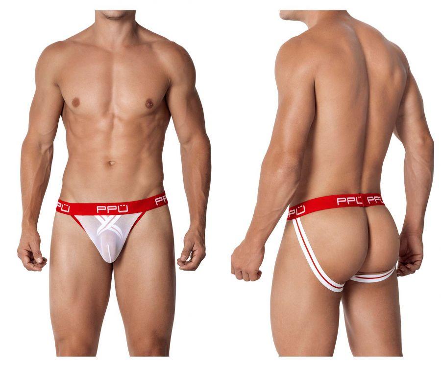PPU 2103 Ball Lifter Jockstrap White