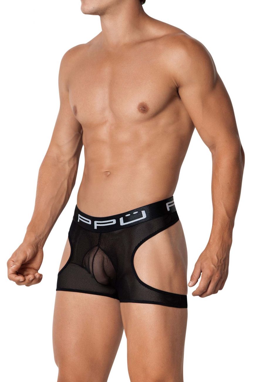 PPU 2111 Garter Trunks Black
