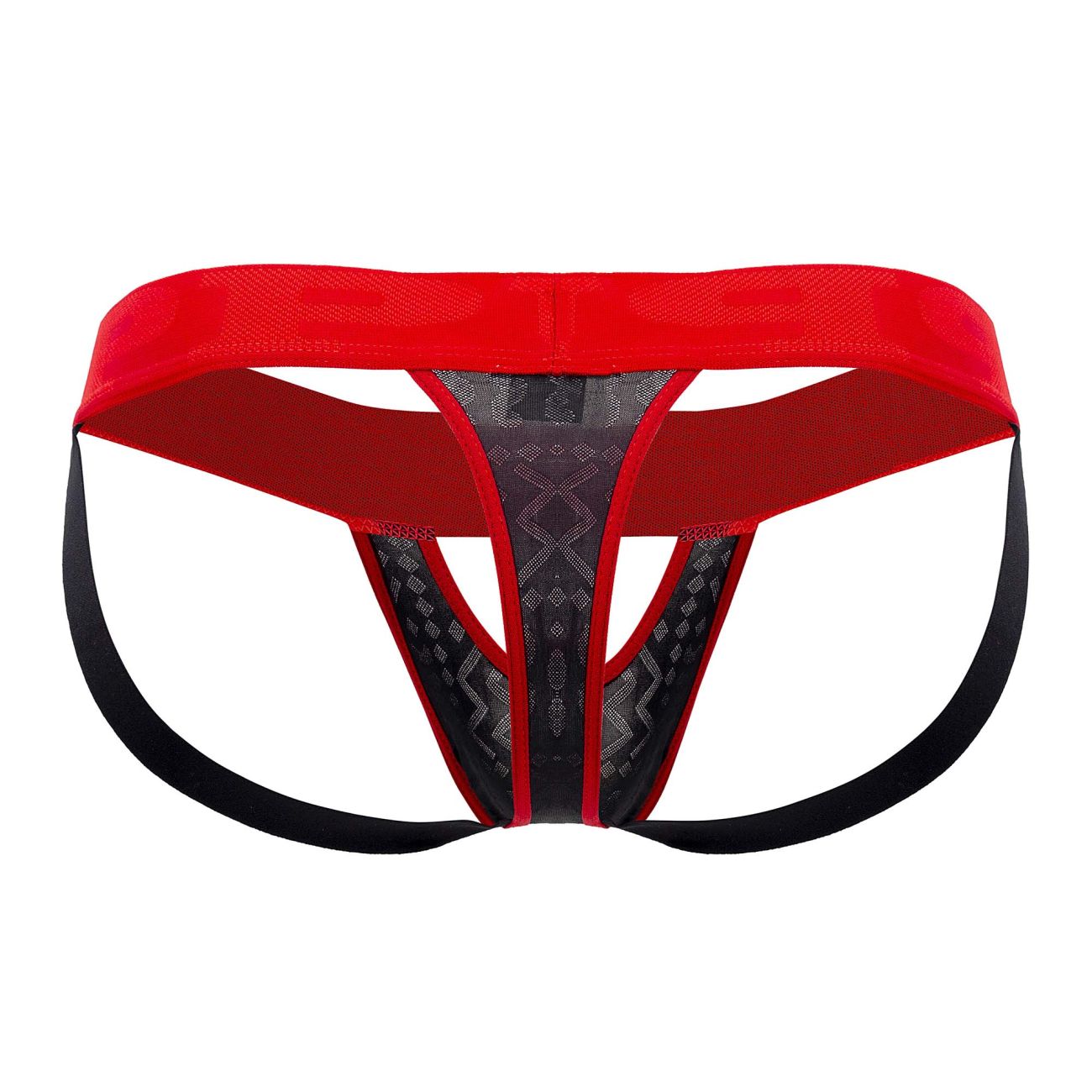 PPU 2313 Peek-a-boo Jockstrap Black