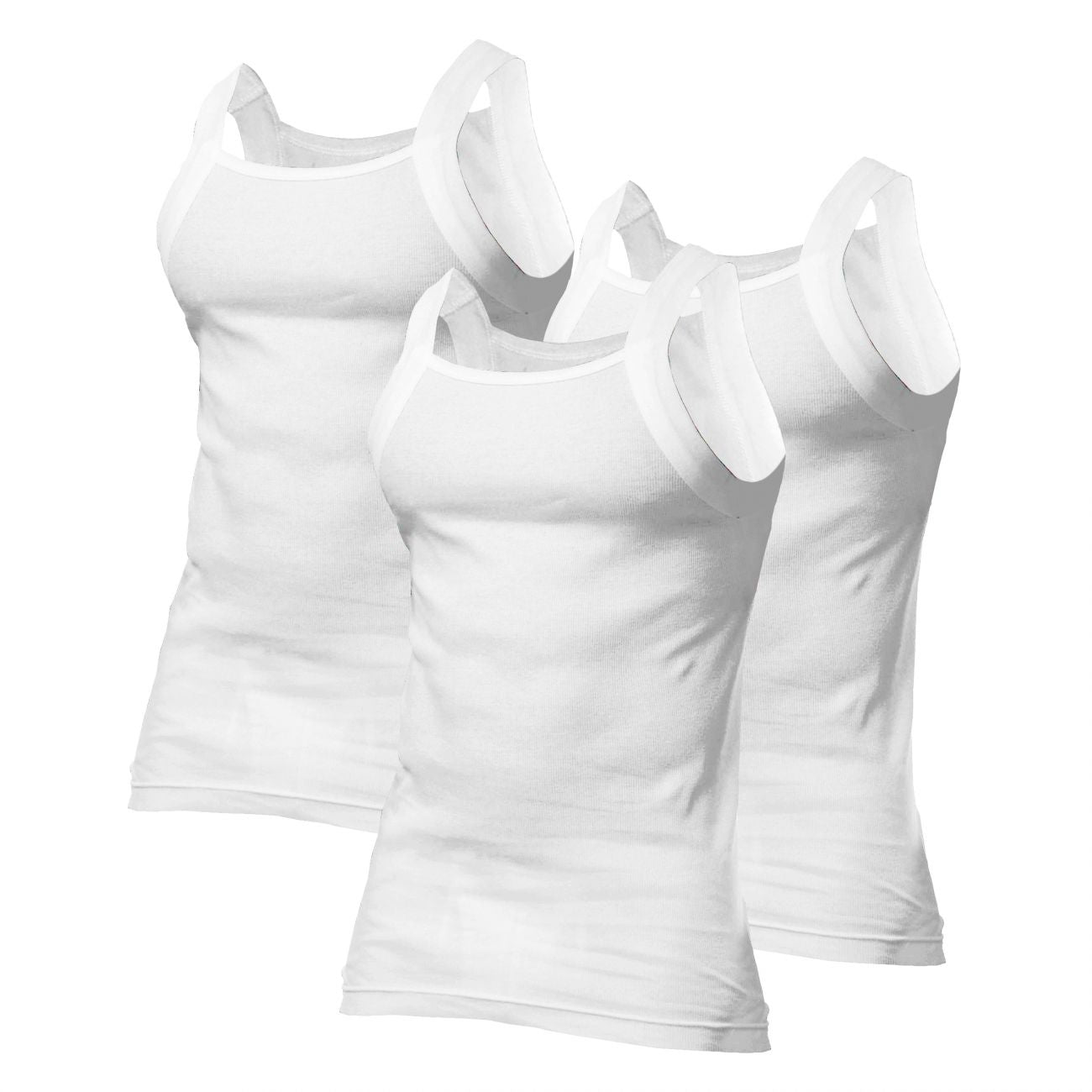 Papi 559102-100 3PK Square Neck Tank White