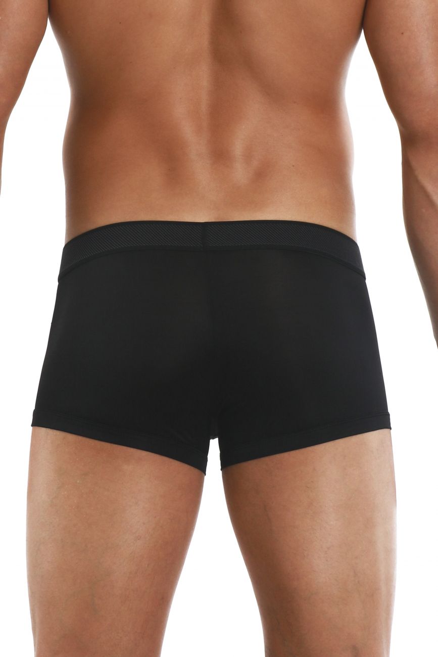 Papi 626183-982 Cool2 2PK Solid-Print Brazilian Trunks Black Red