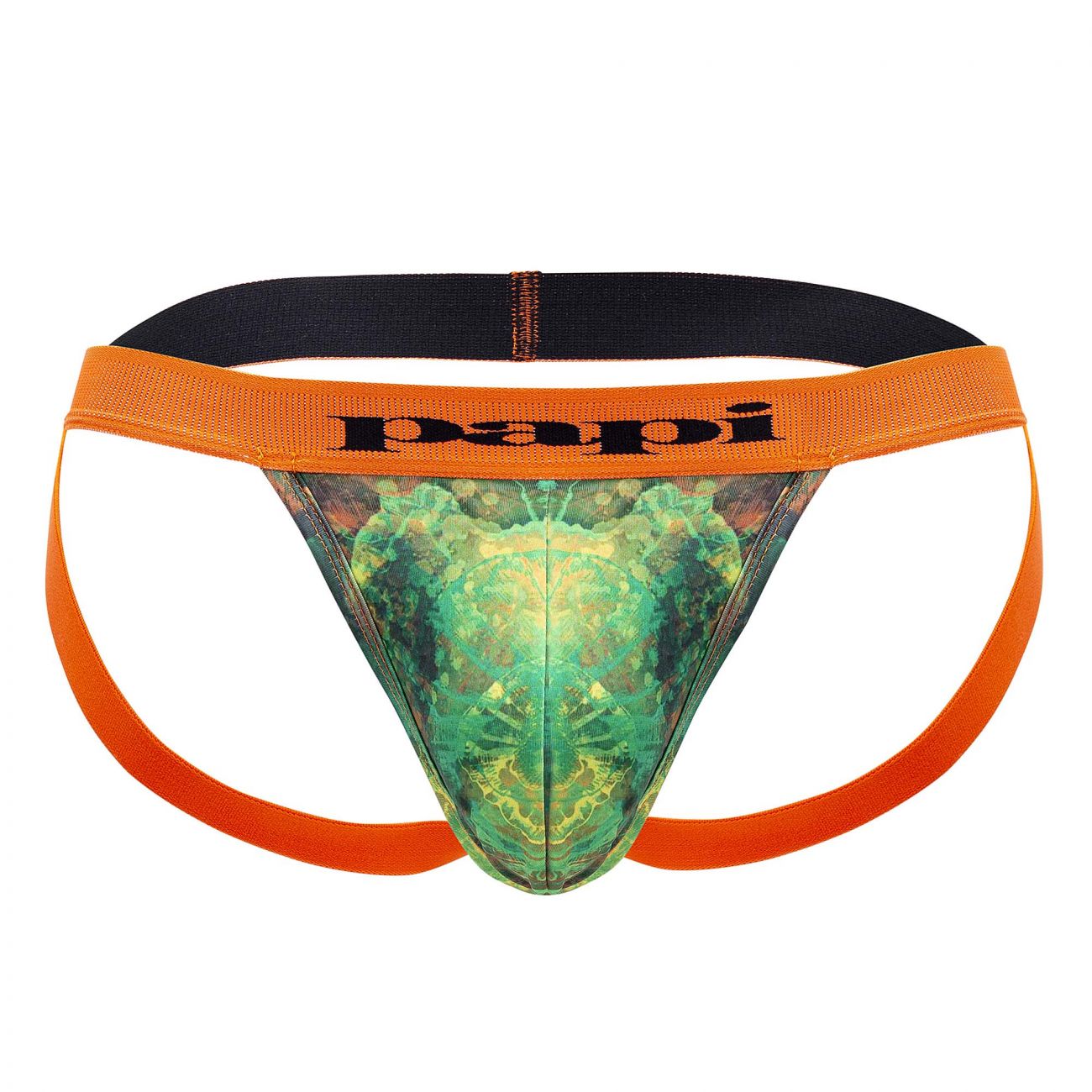 Papi UMPA051 Fashion Microflex Brazilian Jockstrap Sunrise Multi Print
