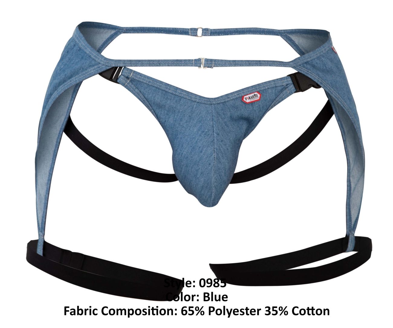 Pikante 0985 Hare Garter Jockstrap Blue
